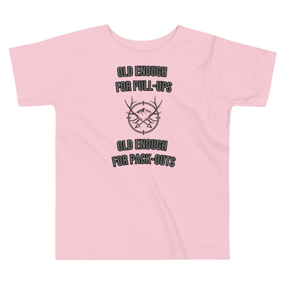 Heads & Hides - Young Hunter's Toddler "Pull-Ups & Pack-Outs Tee"